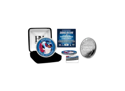 MLB The Highland Mint Tokyo Series Opening Game Dodgers Shohei Otani Silver Coin Memorabilia