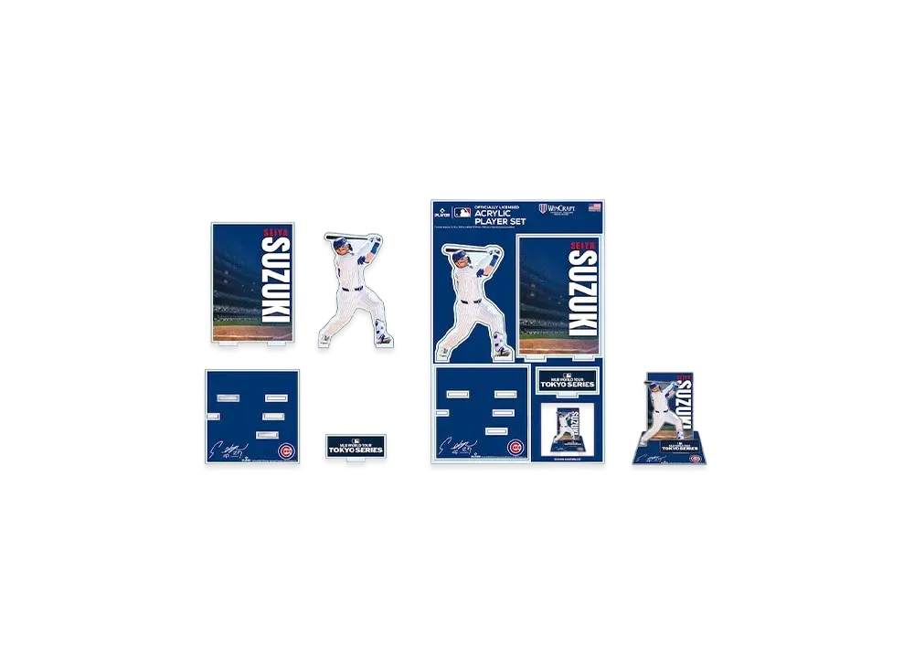 MLB Wincraft Cubs Seiya Suzuki Tokyo Series Opening Game Acrylic Stand