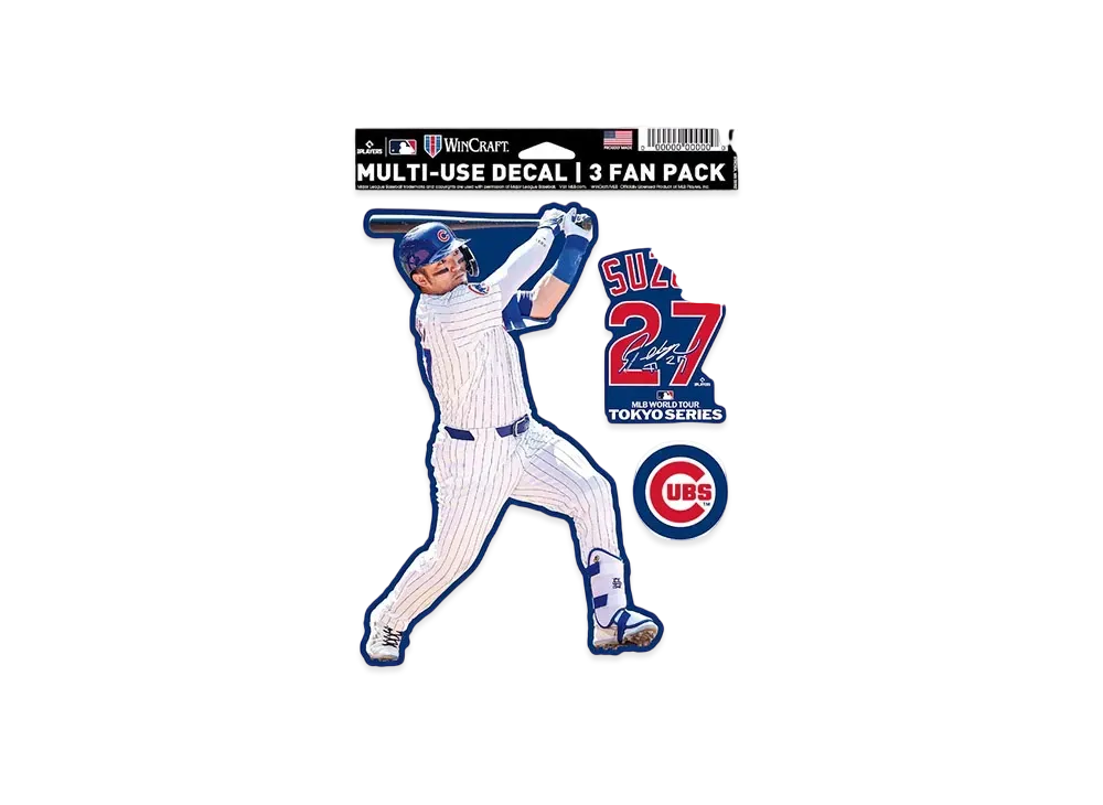 MLB Wincraft Cubs Seiya Suzuki Tokyo Series Opening Game Fan Decal