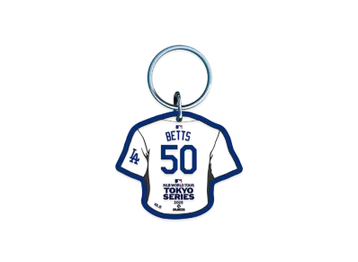 MLB Wincraft Dodgers Mookie Betts Tokyo Series Opening Game Name & Number Acrylic Keychain