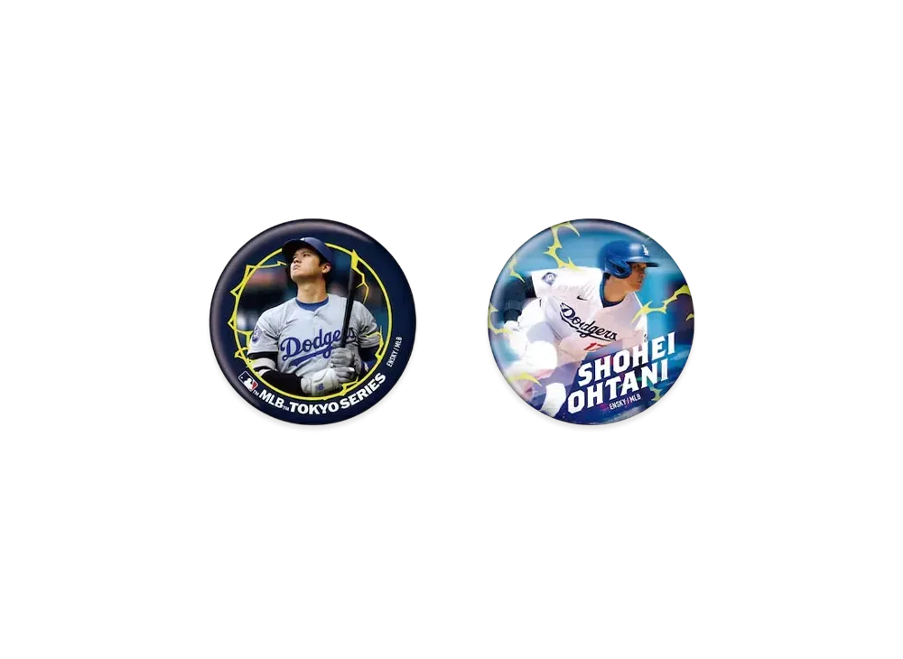 MLB Dodgers Shohei Otani Tokyo Series Opening Game Can Badge A
