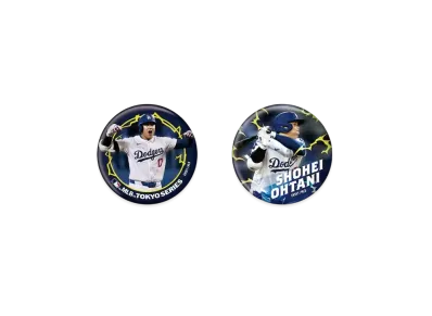 MLB Dodgers Shohei Otani Tokyo Series Opening Game Can Badge B