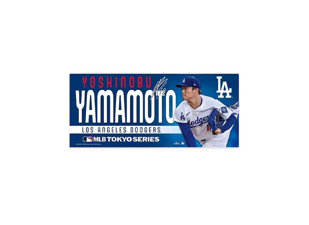 MLB Wincraft Dodgers Yoshinobu Yamamoto Tokyo Series Opening Game Face Towel