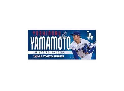 MLB Wincraft Dodgers Yoshinobu Yamamoto Tokyo Series Opening Game Face Towel