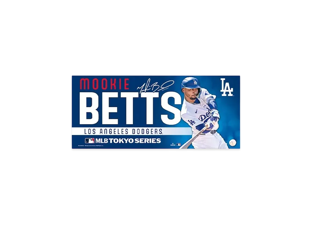 MLB Wincraft Dodgers Mookie Betts Tokyo Series Opening Game Face Towel