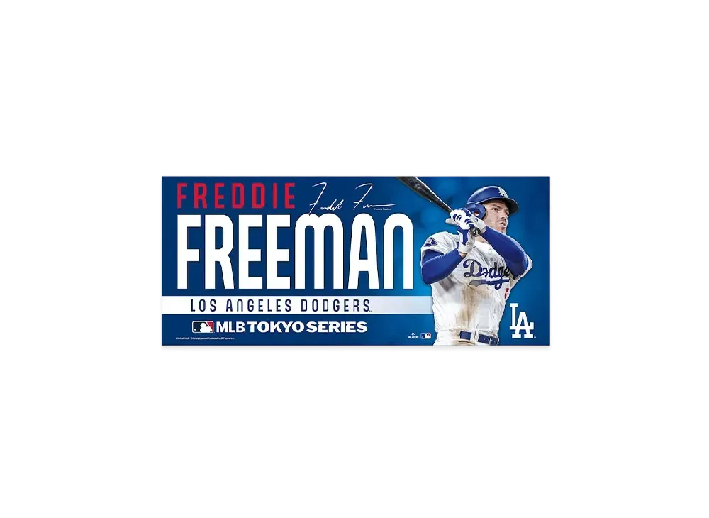 MLB Wincraft Dodgers Freddie Freeman Tokyo Series Opening Game Face Towel