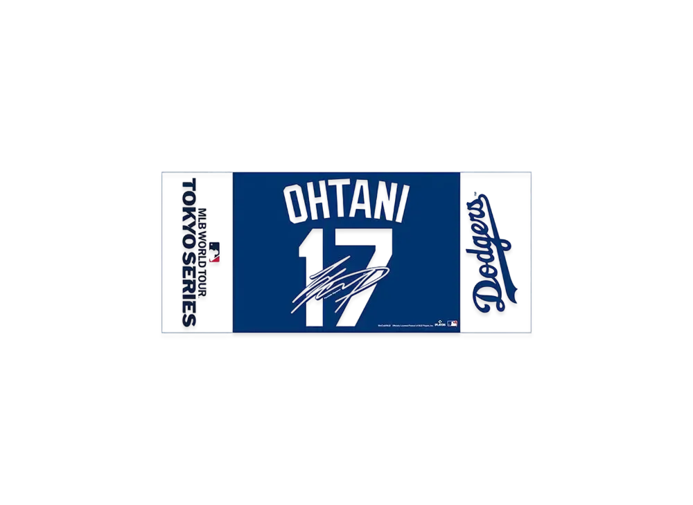 MLB Wincraft Dodgers Shohei Otani Tokyo Series Opening Game Name & Number Face Towel