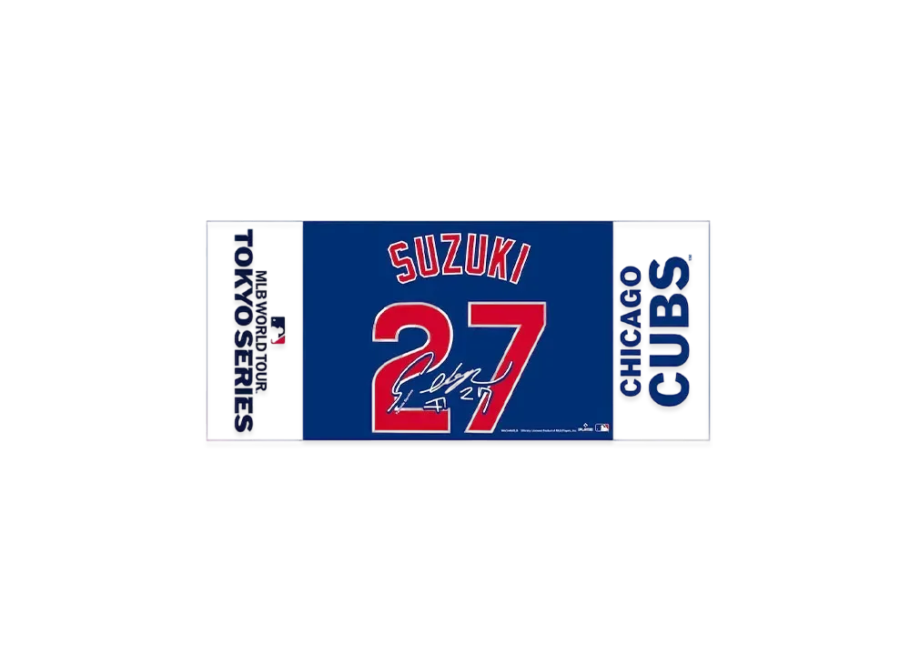 MLB Wincraft Cubs Seiya Suzuki Tokyo Series Opening Game Name & Number Face Towel