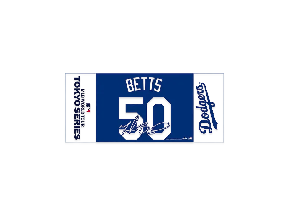MLB Wincraft Dodgers Mookie Betts Tokyo Series Opening Game Name & Number Face Towel