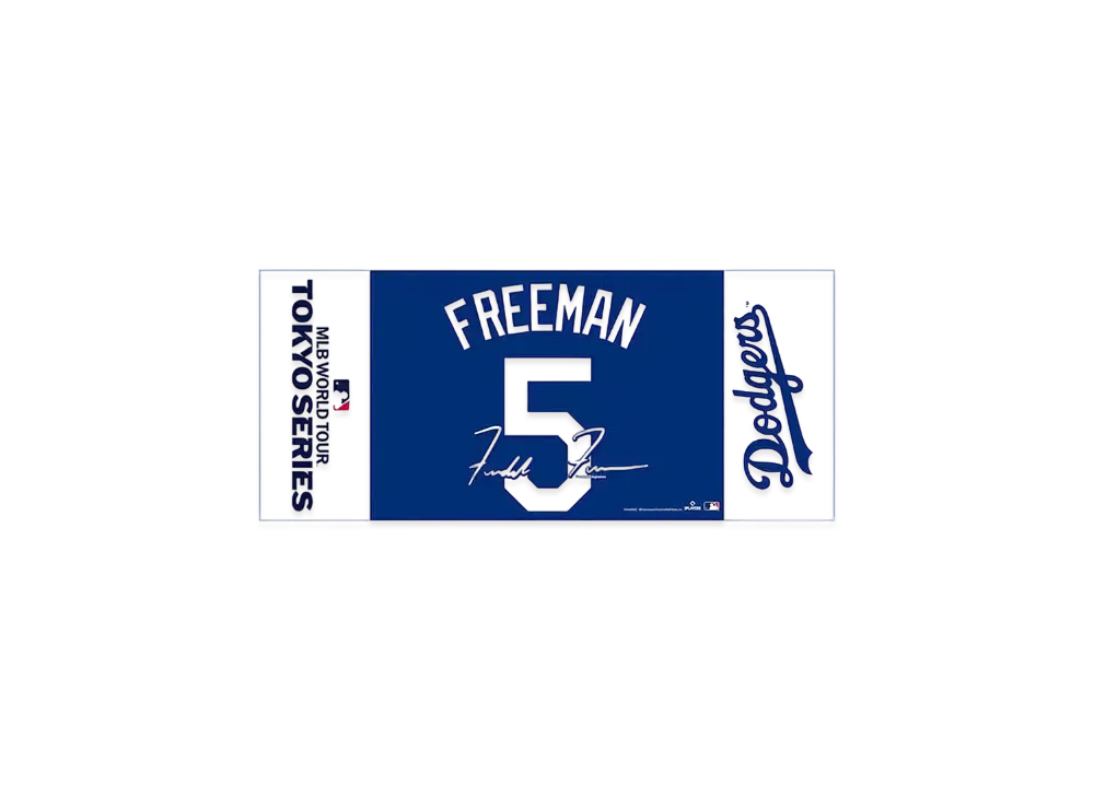 MLB Wincraft Dodgers Freddie Freeman Tokyo Series Opening Game Name & Number Face Towel
