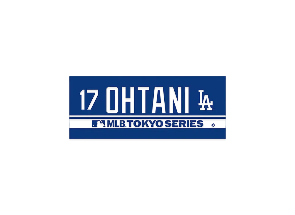 MLB Dodgers Shohei Otani Mlb Tokyo Series Tokyo Series Opening Game Name & Number Jacquard Towel