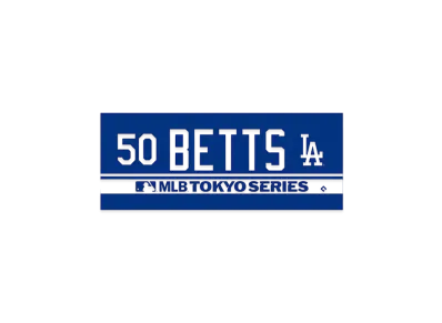 MLB Dodgers Mookie Betts Tokyo Series Opening Game Name & Number Jacquard Towel