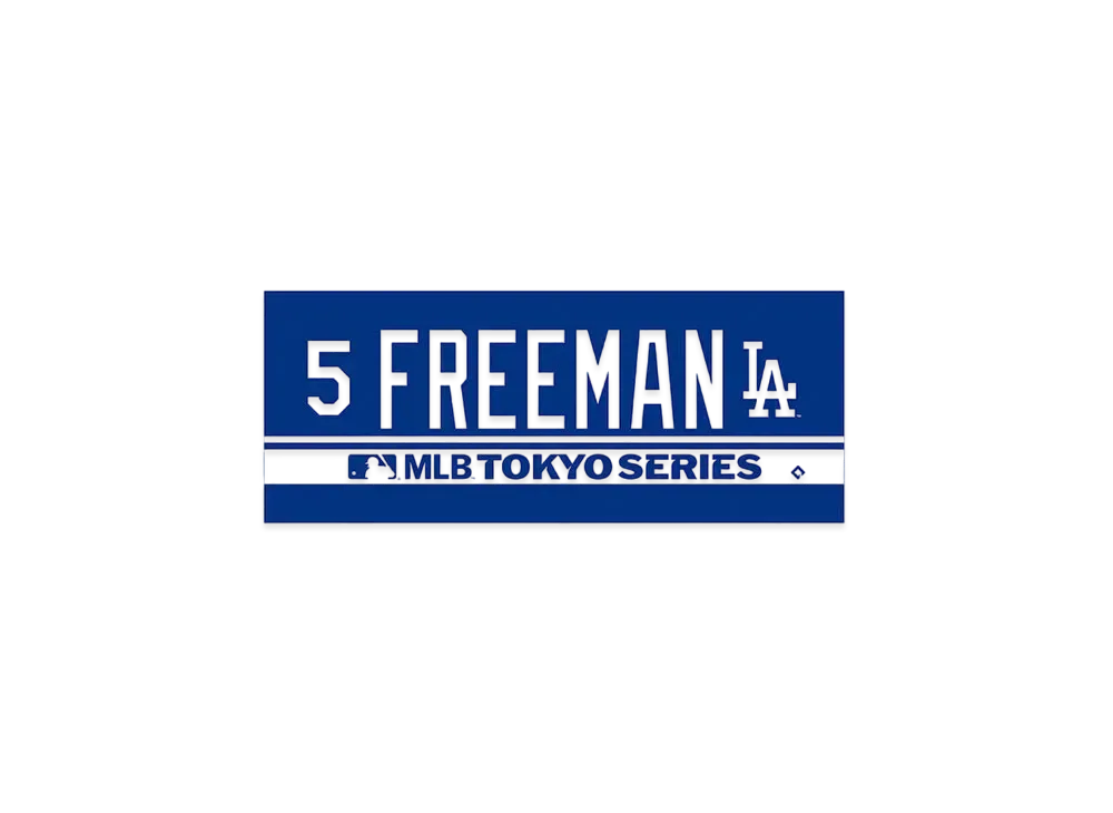 MLB Dodgers Freddie Freeman Tokyo Series Opening Game Name & Number Jacquard Towel
