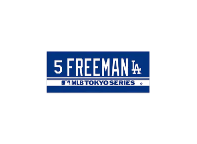 MLB Dodgers Freddie Freeman Tokyo Series Opening Game Name & Number Jacquard Towel