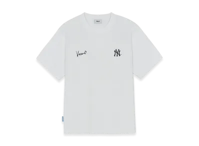 MLB x aespa KARINA Semi-Overfit Short Sleeve T-shirt New York Yankees "White"