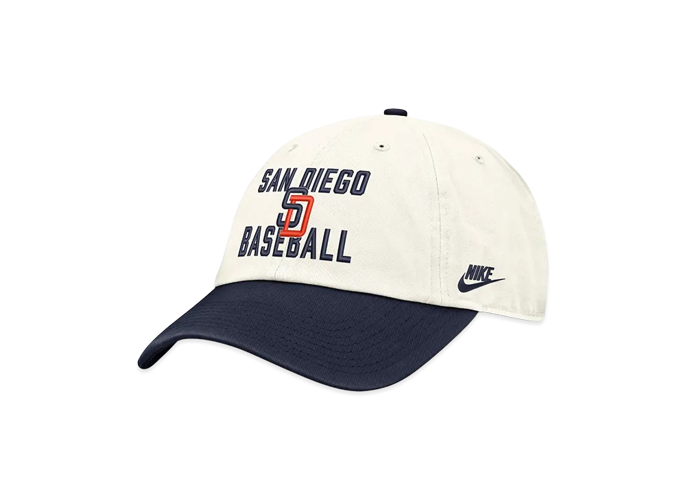 MLB x Nike Padres Cooperstown Organic Cotton Cap "Off White/Navy"