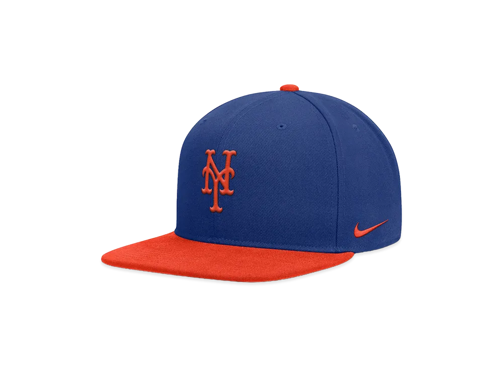 MLB x Nike Mets Dri-FIT Square Bill Cap "Blue/Orange"