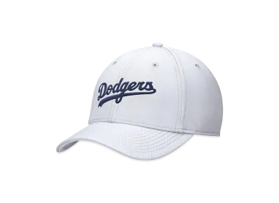 MLB x Nike Dodgers Dri-FIT Structured Swooshflex Cap "White"