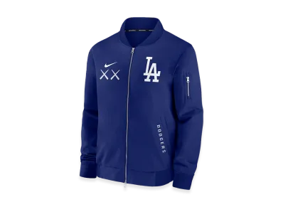 MLB x KAWS x Nike Fanatics Fest Dugout Bomber Jacket Los Angeles Dodgers "Royal Blue"