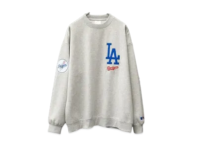 MLB Big Silhouette Pullover Sweatshirt Dodgers "Ash Grey"