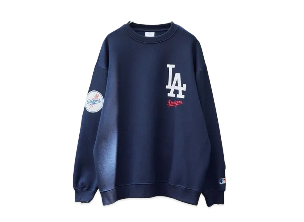MLB Big Silhouette Pullover Sweatshirt Dodgers "Navy"