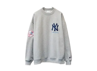 MLB Big Silhouette Pullover Sweatshirt Yankees "Light Gray"