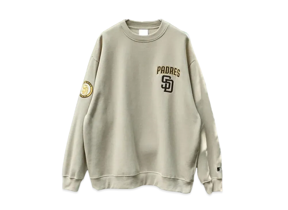 MLB Big Silhouette Pullover Sweatshirt Padres "Grayish Beige"