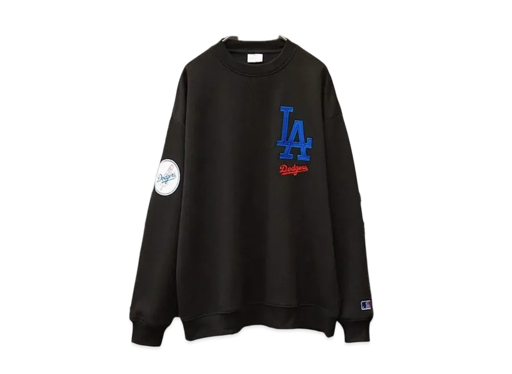 MLB Big Silhouette Pullover Sweatshirt Dodgers "Black"