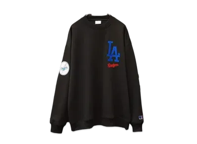 MLB Big Silhouette Pullover Sweatshirt Dodgers "Black"