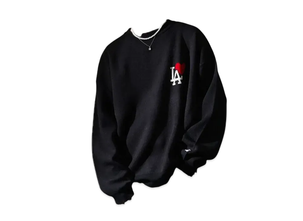 MLB Heart Logo Jacquard Knit "Black"