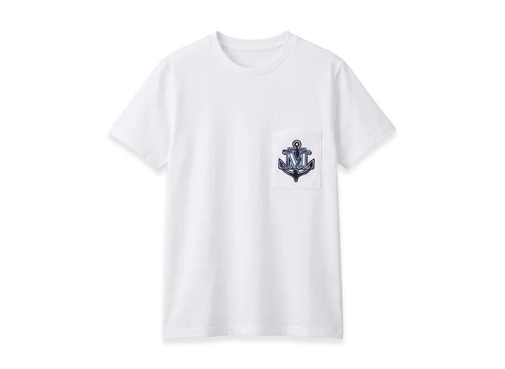 Max Mara Women's Acacia T-Shirt "White/Blue"