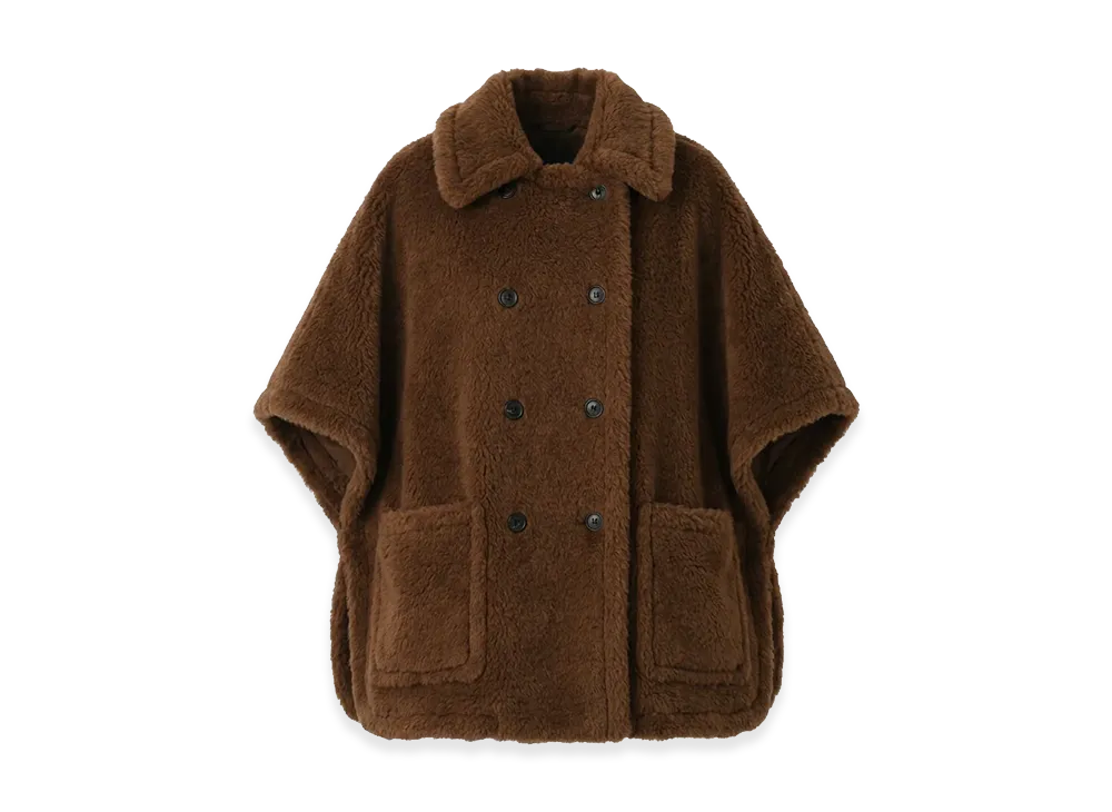 Max Mara Women's Cavallo4 Teddy Cape "Brown"
