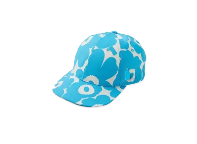 Marimekko x BLUE BOTTLE COFFEE Unikko Cap & Enamel Pin Set "Blue"