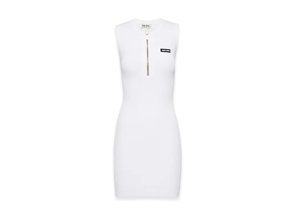 MIU MIU Women's Viscose Dress "White"