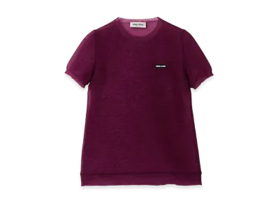MIU MIU Women's Nylon Sweater "Mauve"