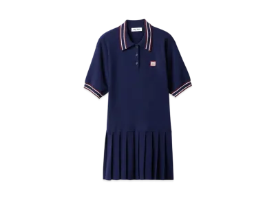 MIUMIU Wool and Cashmere Polo Dress "Navy"
