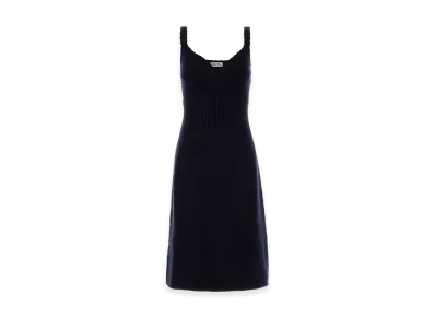 MIU MIU Women's Wool Dress "Navy Blue"