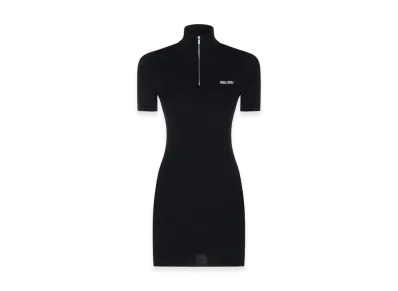 MIU MIU Women's Knit Mini Dress "Blue"