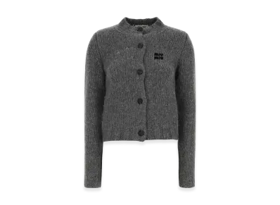 MIU MIU Women's Cashmere Cardigan "Gray"