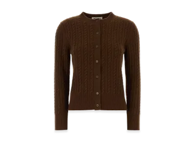 MIU MIU Women's Cashmere Cardigan "Brown"