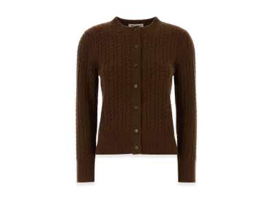 MIU MIU Women's Cashmere Cardigan "Brown"