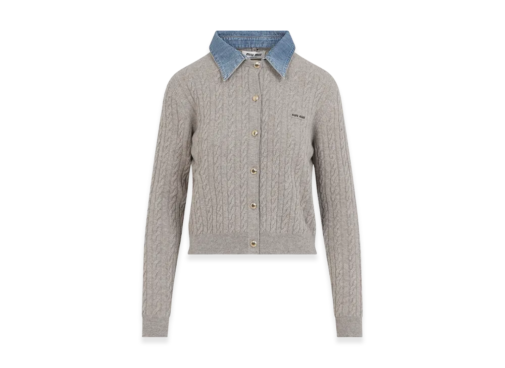 MIU MIU Women's Cardigan "Beige"