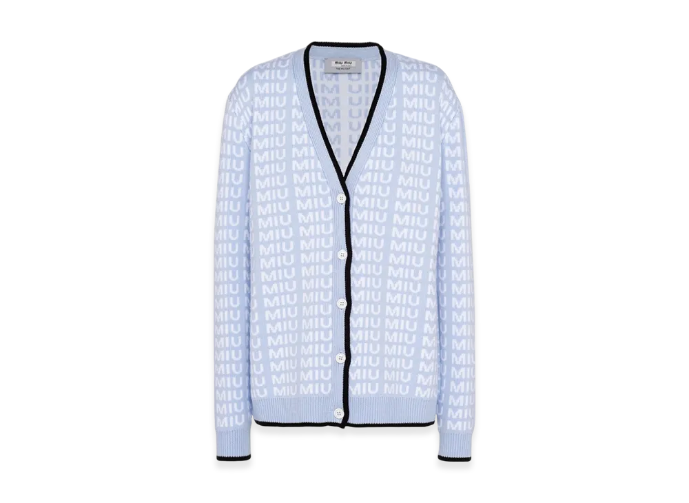 MIU MIU Women's Wool Cardigan "Astro"