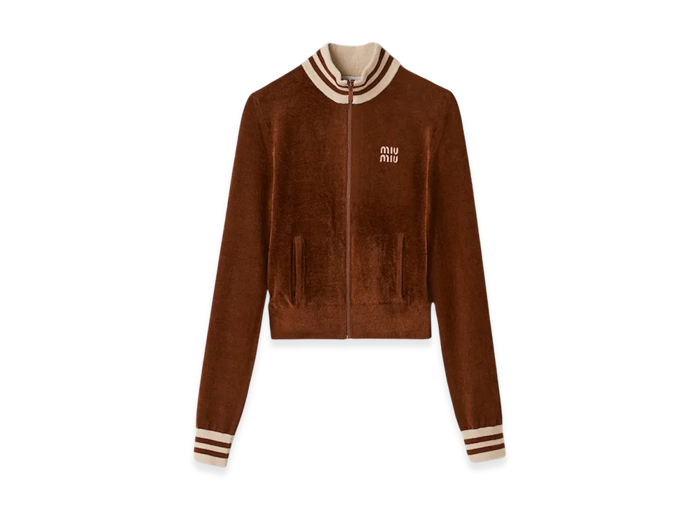 MIU MIU Women's Knit Cardigan "Tobacco"