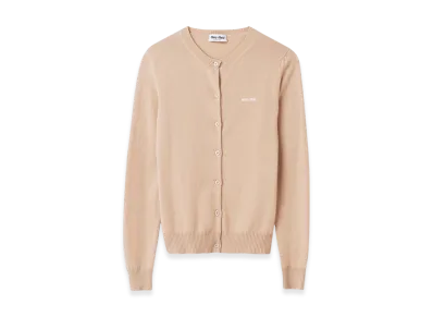 MIU MIU Women's Cashmere Knit Cardigan "Slate Grey"