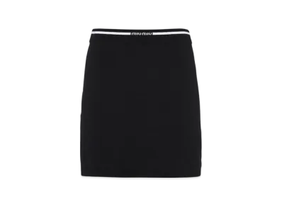 MIU MIU Women's Viscose Skirt "Black"