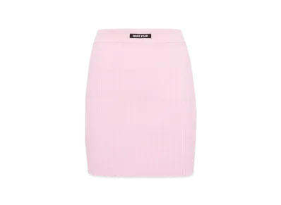 MIU MIU Women's Viscose Miniskirt "Pink"