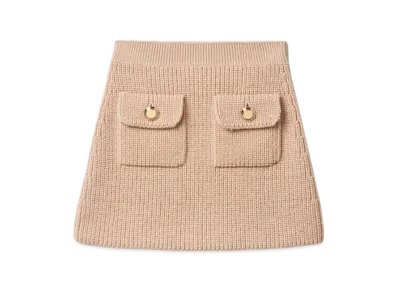 MIU MIU Women's Wool Miniskirt "Albino White"