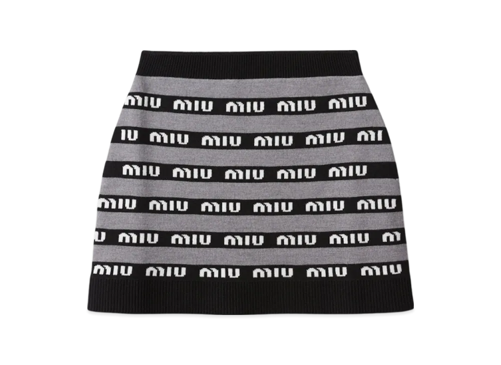 MIU MIU Women's Wool Skirt "Black"
