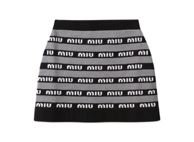MIU MIU Women's Wool Skirt "Black"